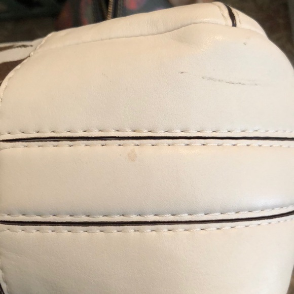 Coach signature brown/cream hobo purse - Picture 6 of 7